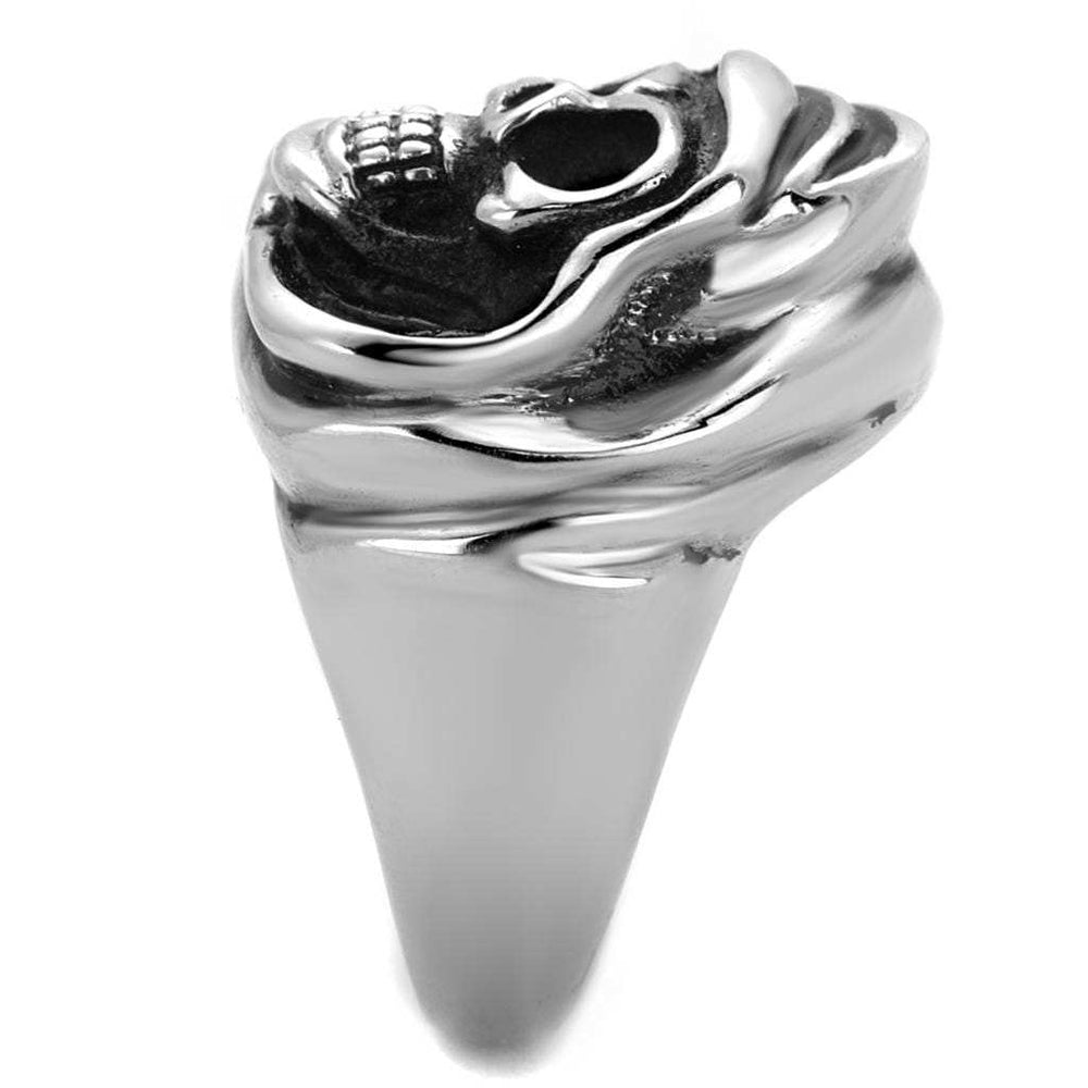 TK2063 - High polished (no plating) Stainless Steel Ring with No Stone - Alamode - Flyclothing LLC