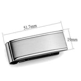 TK2070 - High polished (no plating) Stainless Steel Money clip with No Stone - Alamode - Flyclothing LLC