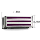 TK2086 - High polished (no plating) Stainless Steel Money clip with No Stone - Alamode - Flyclothing LLC