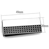 TK2088 - High polished (no plating) Stainless Steel Money clip with No Stone - Alamode - Flyclothing LLC