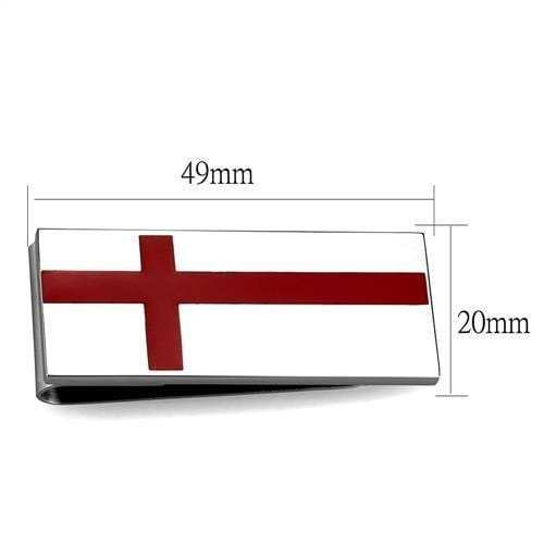 TK2089 - High polished (no plating) Stainless Steel Money clip with No Stone - Alamode - Flyclothing LLC