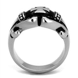 TK2141 - High polished (no plating) Stainless Steel Ring with No Stone - Alamode - Flyclothing LLC