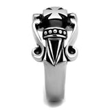 TK2141 - High polished (no plating) Stainless Steel Ring with No Stone - Alamode - Flyclothing LLC