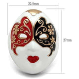 TK2142 - IP Rose Gold(Ion Plating) Stainless Steel Ring with Epoxy in Multi Color - Alamode - Flyclothing LLC