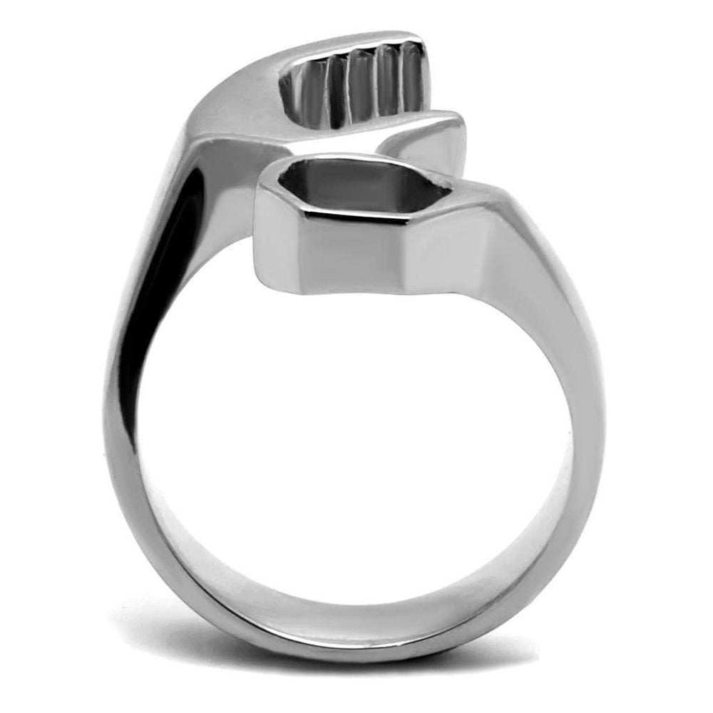 TK2396 - High polished (no plating) Stainless Steel Ring with No Stone - Alamode - Flyclothing LLC