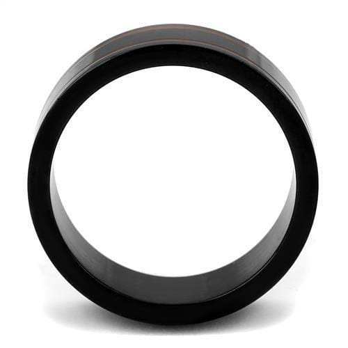 TK2407 - IP Black(Ion Plating) Stainless Steel Ring with Epoxy in Siam - Alamode - Flyclothing LLC