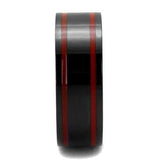 TK2407 - IP Black(Ion Plating) Stainless Steel Ring with Epoxy in Siam - Alamode - Flyclothing LLC