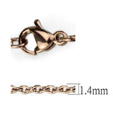 TK2423R - IP Rose Gold(Ion Plating) Stainless Steel Chain with No Stone - Alamode - Flyclothing LLC