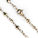 TK2427R - IP Rose Gold(Ion Plating) Stainless Steel Chain with No Stone - Alamode - Flyclothing LLC