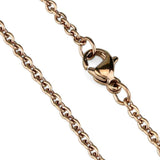 TK2428R - IP Rose Gold(Ion Plating) Stainless Steel Chain with No Stone - Alamode - Flyclothing LLC