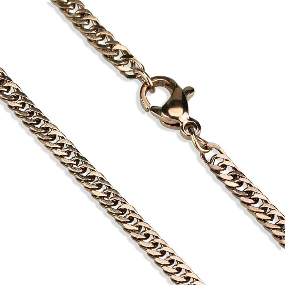 TK2429R - IP Rose Gold(Ion Plating) Stainless Steel Chain with No Stone - Alamode - Flyclothing LLC