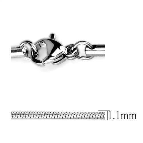 TK2435 - High polished (no plating) Stainless Steel Chain with No Stone - Alamode - Flyclothing LLC