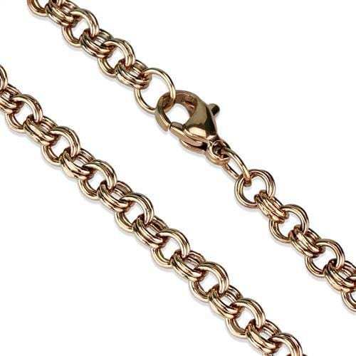 TK2438R - IP Rose Gold(Ion Plating) Stainless Steel Chain with No Stone - Alamode - Flyclothing LLC