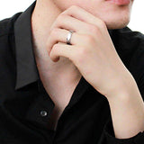 TK2561 - High polished (no plating) Stainless Steel Ring with No Stone - Alamode - Flyclothing LLC