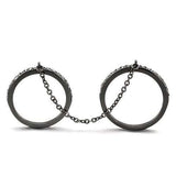 TK2614 - IP Light Black (IP Gun) Stainless Steel Ring with Top Grade Crystal in Jet - Alamode - Flyclothing LLC