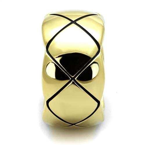 TK2803 - IP Gold(Ion Plating) Stainless Steel Ring with No Stone - Alamode - Flyclothing LLC