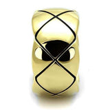 TK2803 - IP Gold(Ion Plating) Stainless Steel Ring with No Stone - Alamode - Flyclothing LLC