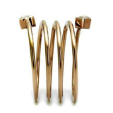 TK2836 - IP Rose Gold(Ion Plating) Stainless Steel Ring with AAA Grade CZ in Clear - Alamode - Flyclothing LLC