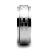 TK2942 - High polished (no plating) Stainless Steel Ring with No Stone - Alamode - Flyclothing LLC
