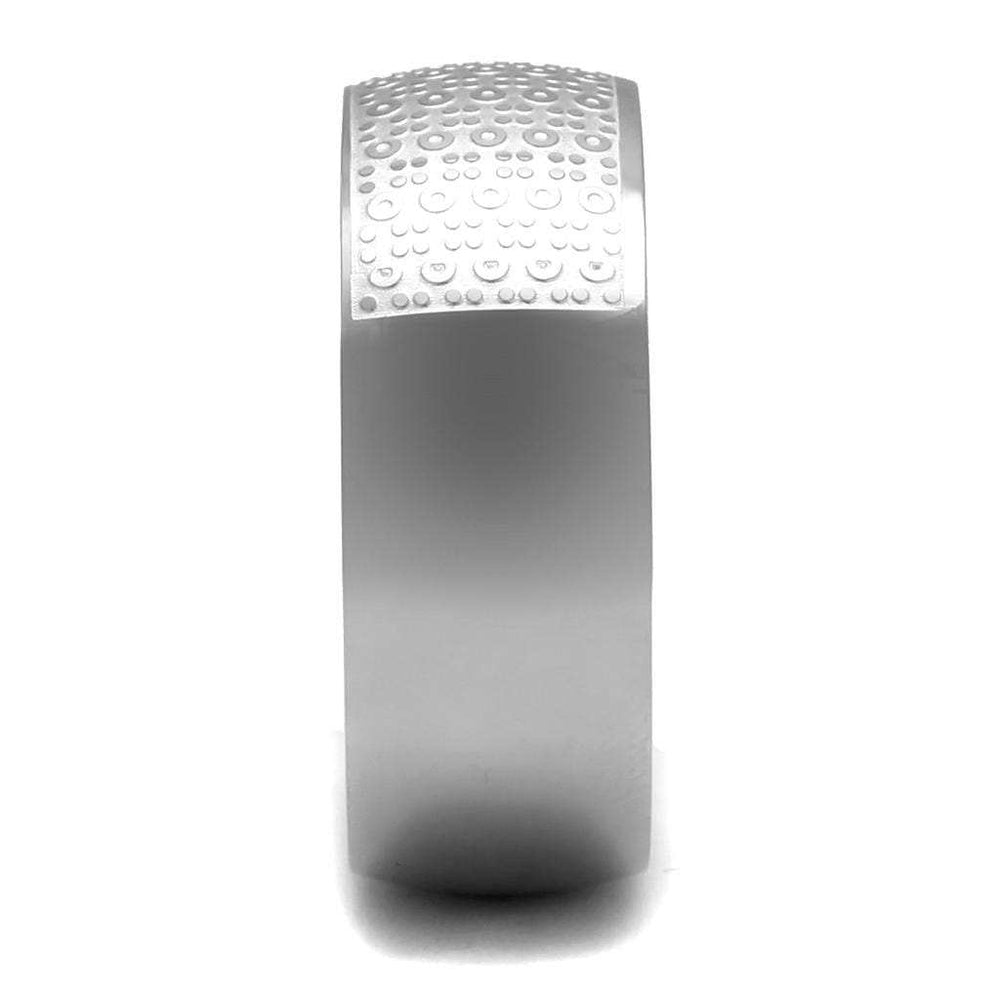 TK2945 - High polished (no plating) Stainless Steel Ring with No Stone - Alamode - Flyclothing LLC