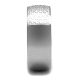 TK2945 - High polished (no plating) Stainless Steel Ring with No Stone - Alamode - Flyclothing LLC