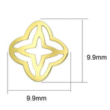 TK2949 - IP Gold(Ion Plating) Stainless Steel Earrings with No Stone - Alamode - Flyclothing LLC