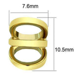 TK2952 - IP Gold(Ion Plating) Stainless Steel Earrings with No Stone - Alamode - Flyclothing LLC
