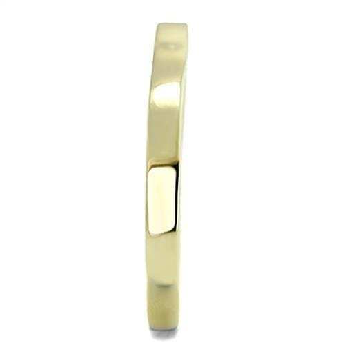 TK3033 - IP Gold(Ion Plating) Stainless Steel Ring with No Stone - Alamode - Flyclothing LLC