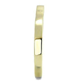 TK3033 - IP Gold(Ion Plating) Stainless Steel Ring with No Stone - Alamode - Flyclothing LLC