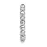 TK3085 - High polished (no plating) Stainless Steel Ring with AAA Grade CZ in Clear - Alamode - Flyclothing LLC