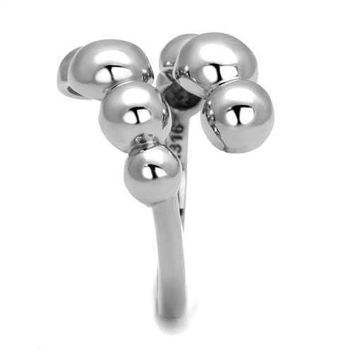 TK3089 - High polished (no plating) Stainless Steel Ring with No Stone - Alamode - Flyclothing LLC