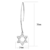 TK3147 - High polished (no plating) Stainless Steel Earrings with No Stone - Alamode - Flyclothing LLC