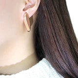 TK3154 - IP Rose Gold(Ion Plating) Stainless Steel Earrings with No Stone - Alamode - Flyclothing LLC