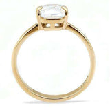 TK3179 - IP Rose Gold(Ion Plating) Stainless Steel Ring with AAA Grade CZ in Clear - Alamode - Flyclothing LLC