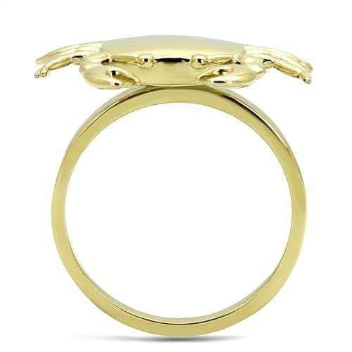 TK3199 - IP Gold(Ion Plating) Stainless Steel Ring with No Stone - Alamode - Flyclothing LLC