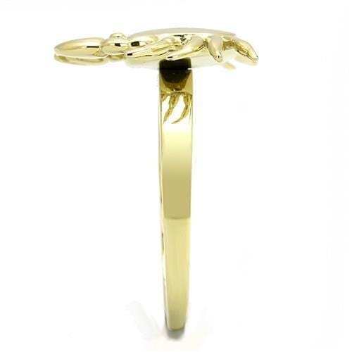 TK3199 - IP Gold(Ion Plating) Stainless Steel Ring with No Stone - Alamode - Flyclothing LLC