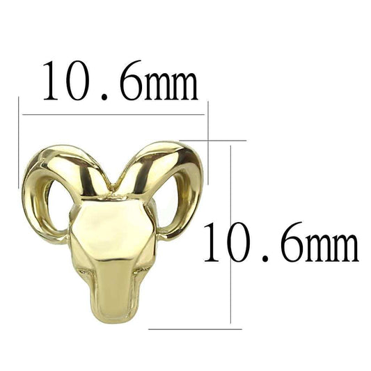 TK3289 - IP Gold(Ion Plating) Stainless Steel Earrings with No Stone - Alamode - Flyclothing LLC