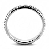 TK3503 - High polished (no plating) Stainless Steel Ring with No Stone - Alamode - Flyclothing LLC
