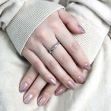 TK3503 - High polished (no plating) Stainless Steel Ring with No Stone - Alamode - Flyclothing LLC