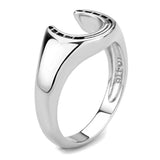 TK3619 - High polished (no plating) Stainless Steel Ring with No Stone - Alamode - Flyclothing LLC