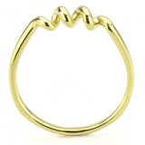 TK3626 - IP Gold(Ion Plating) Stainless Steel Ring with No Stone - Alamode - Flyclothing LLC