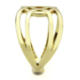 TK3639 - IP Gold(Ion Plating) Stainless Steel Ring with No Stone - Alamode - Flyclothing LLC