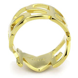 TK3640 - IP Gold(Ion Plating) Stainless Steel Ring with No Stone - Alamode - Flyclothing LLC