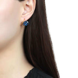 TK3648 - IP Gold(Ion Plating) Stainless Steel Earrings with Top Grade Crystal in Montana - Alamode - Flyclothing LLC