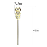 TK3650 - IP Gold(Ion Plating) Stainless Steel Earrings with No Stone - Alamode - Flyclothing LLC