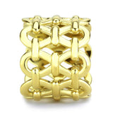 TK3716 - IP Gold(Ion Plating) Stainless Steel Ring with No Stone - Alamode - Flyclothing LLC