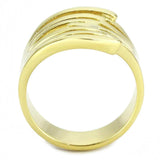 TK3717 - IP Gold(Ion Plating) Stainless Steel Ring with No Stone - Alamode - Flyclothing LLC