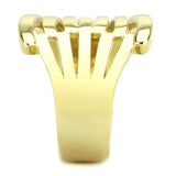 TK3717 - IP Gold(Ion Plating) Stainless Steel Ring with No Stone - Alamode - Flyclothing LLC
