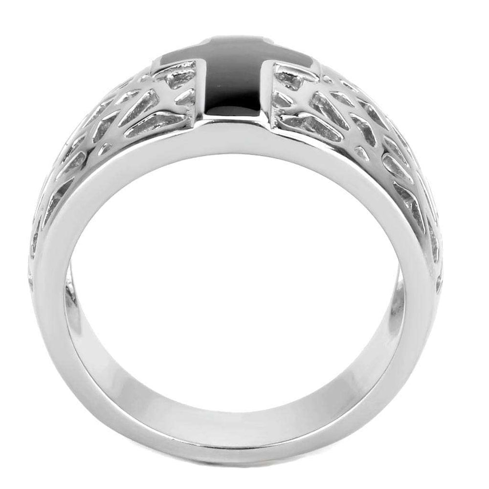 TK3720 - High polished (no plating) Stainless Steel Ring with No Stone - Alamode - Flyclothing LLC