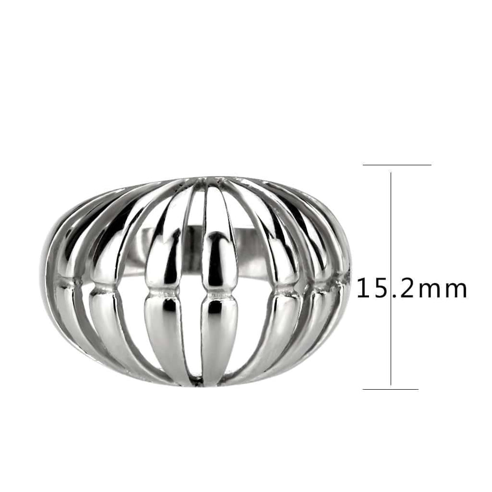 TK3732 High polished Stainless Steel Ring with NoStone in No Stone - Alamode - Flyclothing LLC